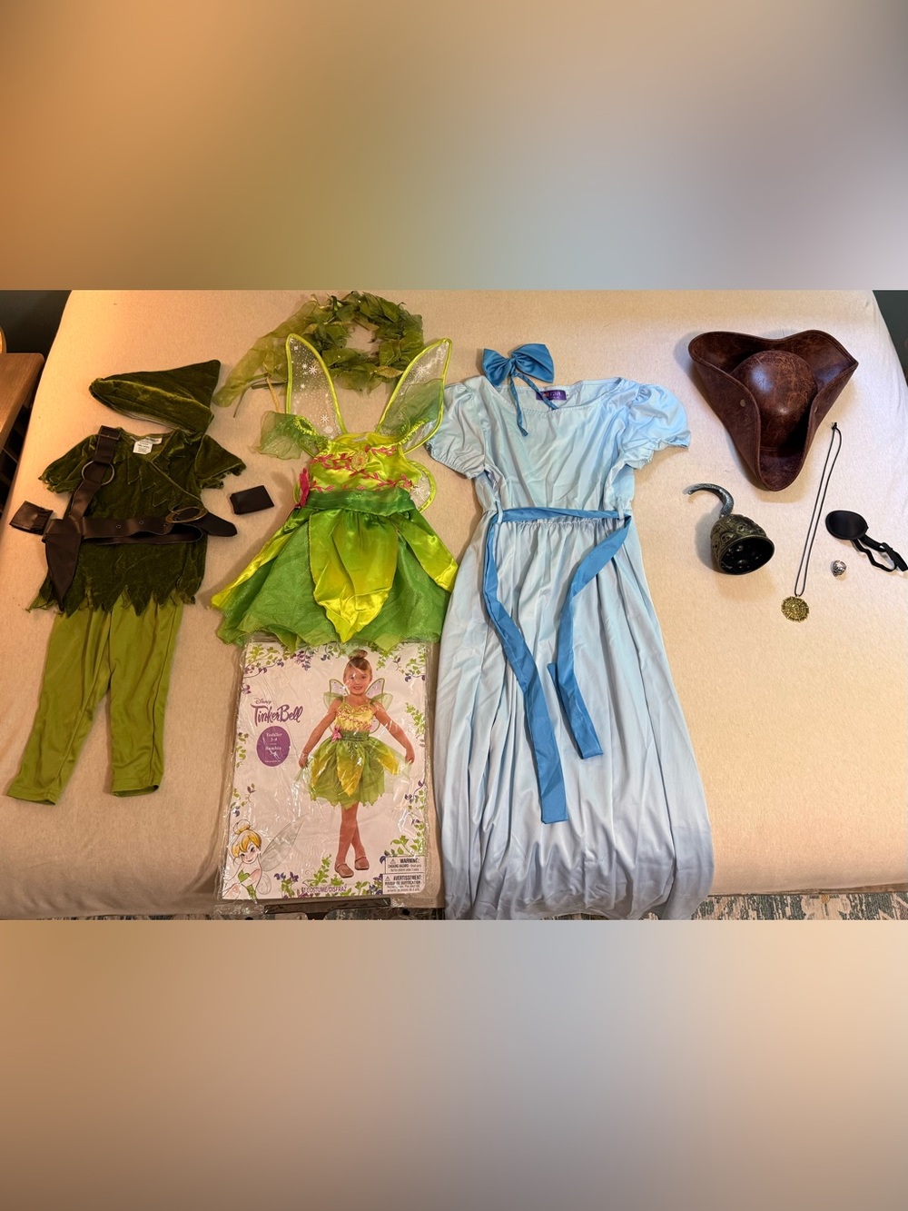 Disney Peter Pan & Tinker Bell - Family themed costumes set